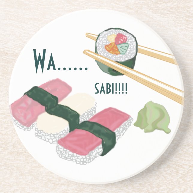 Sushi Wasabi Coasters (Front)