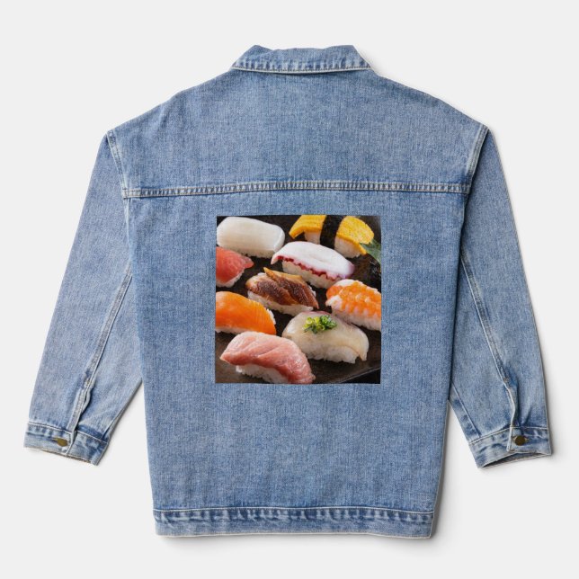 SUSHIMI Premium Mix Denim Jacket (Back)