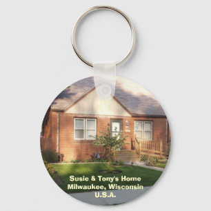 Susie & Tony's Home Keychain
