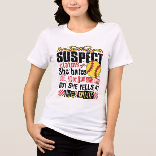 Suspect Claims Softball Tri-Blend Shirt