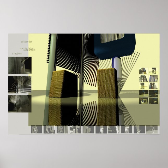 suspended vs. supporting poster (Front)