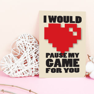 Suspendre ma carte de jeu Nerdy Valentines