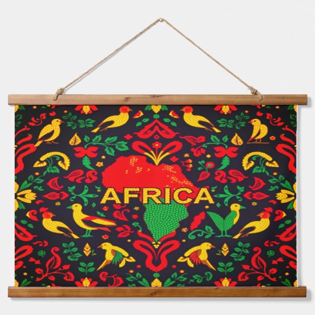 Suspendue AFRIQUE Suspendu la tapisserie (Devant)