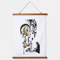 Art Surreal Mono-Spiral Bois Taché Tapisserie mura
