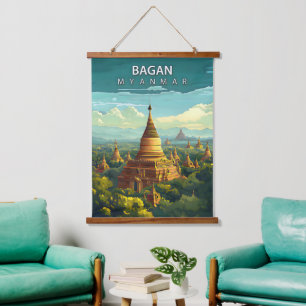 Suspendue Bagan, Myanmar : une tapisserie intemporelle