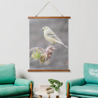 Goldfinch sur tournesol accroché à la tapisserie