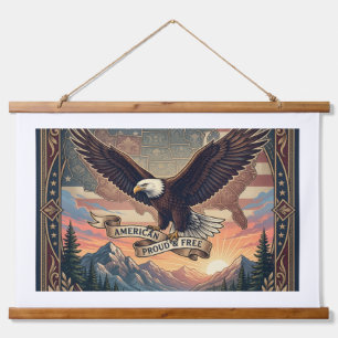 Suspendue Tapisserie Aigle américain – Vintage Americana