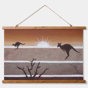 Suspendue Tapisserie de Kangaroo externe australienne