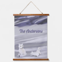 Tapisserie personnalisée de la famille Fox