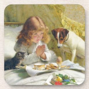 Suspense by Charles Burton Barber Coaster