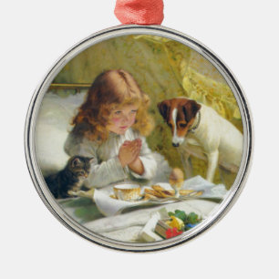 Suspense by Charles Burton Barber Metal Ornament