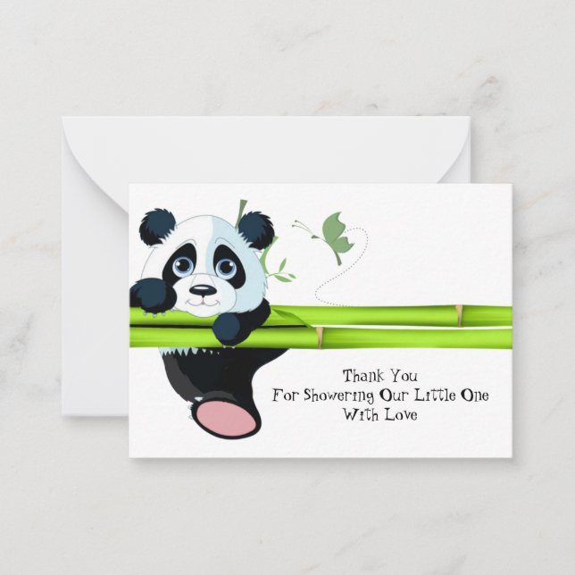 Suspension de la Carte de remerciements Panda (Devant)