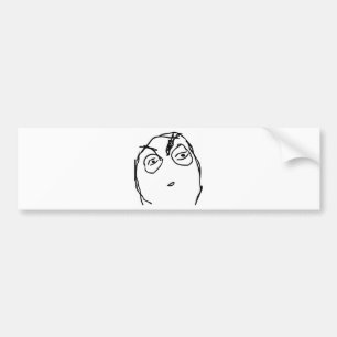 Suspicious Face Bumper Sticker