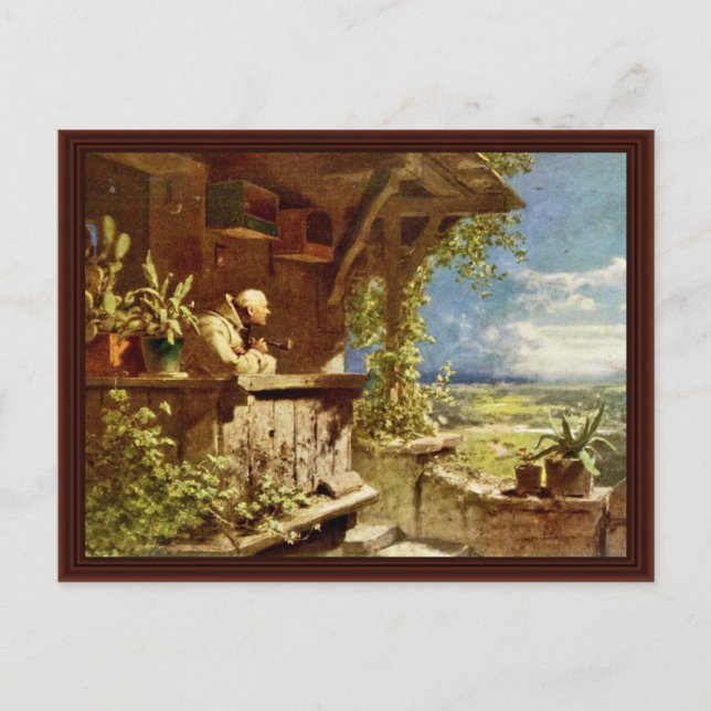 Suspicious Smoke By Spitzweg Carl Postcard (Front)