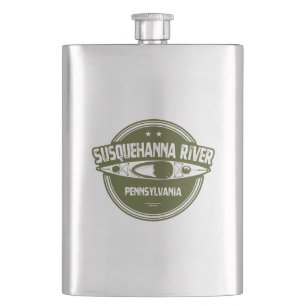 Susquehanna River, Pennsylvania Hip Flask