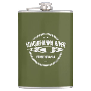 Susquehanna River, Pennsylvania Hip Flask
