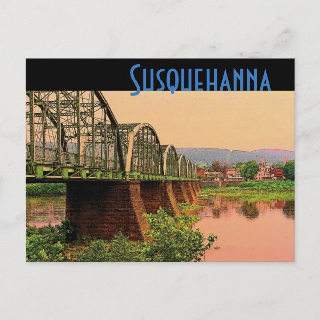 Susquehanna River Postcard (Front)