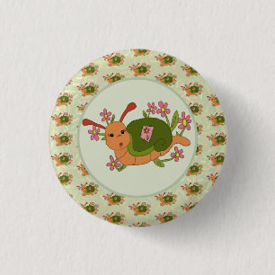 Süße Schnecke 1 Inch Round Button