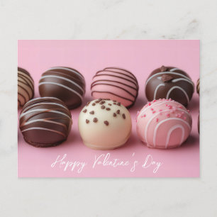 Süße Schokoladen Pralinen Valentinstag Postcard