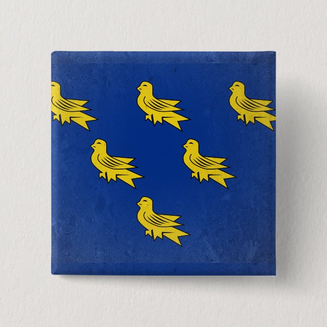 Sussex 2 Inch Square Button (Front)