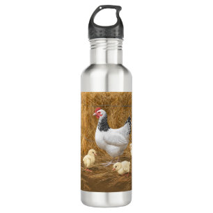 Sussex Chicken Mama Hen and Chicks 710 Ml Water Bottle
