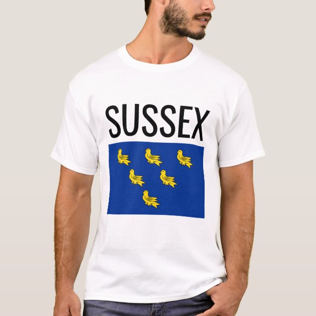 Sussex // English County Flag T-Shirt (Front)
