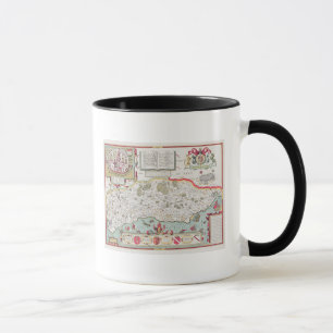 Sussex, engraved by Jodocus Hondius  from John Mug
