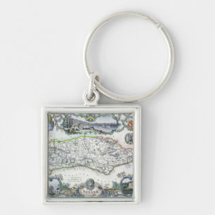 Sussex, engraved by W. Schmollinger Keychain