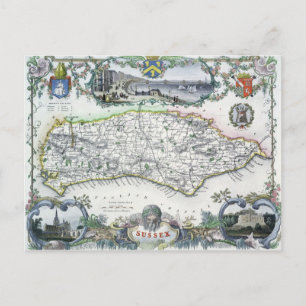 Sussex, engraved by W. Schmollinger Postcard