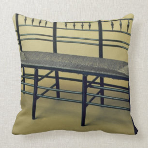 Sussex rush-seated chair (wood and rush) throw pillow