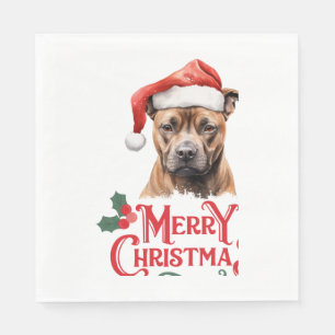 Sussex Spaniel Happy Christmas Napkin