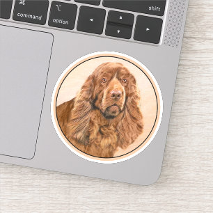 Sussex Spaniel Painting - Cute Original Dog Art
