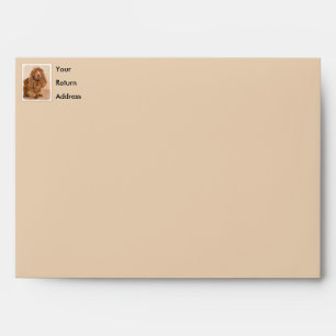 Sussex Spaniel Painting - Cute Original Dog Art Envelope