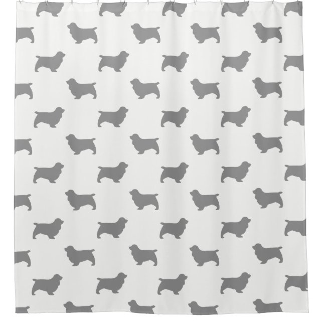 Sussex Spaniel Silhouettes Pattern (Front)
