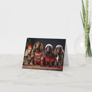 Sussex Spaniels Christmas Card