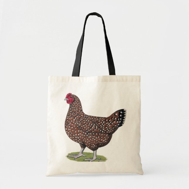 Sussex:  Speckled Hen Tote Bag (Front)