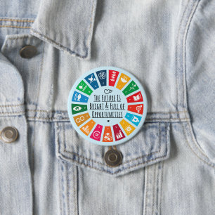 Sustainability Goals Advocacy Community Action 3 Inch Round Button