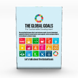 Sustainability Goals Motivational Inspiring Gifts Photo Block