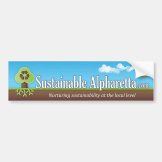 Sustainable Alpharetta Bumper Sticker