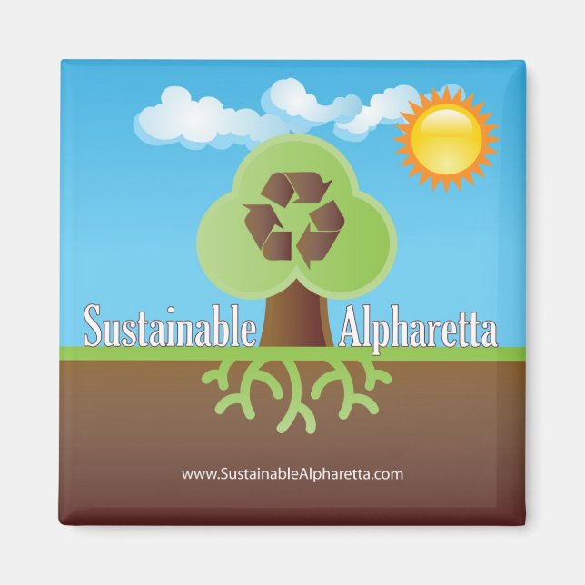Sustainable Alpharetta Magnet (Front)