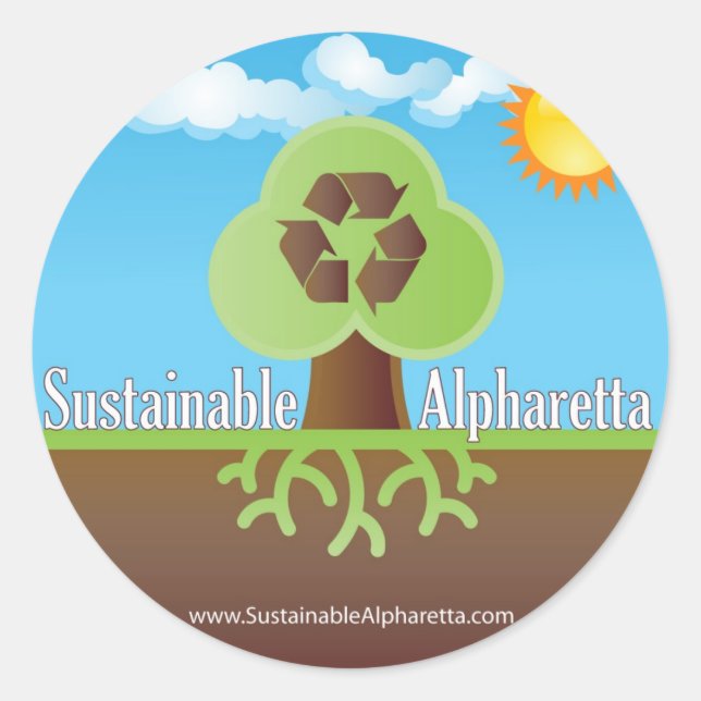 Sustainable Alpharetta Sticker (Front)
