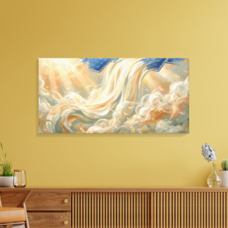 Sustainable Art Solar Energy Abstract Painting Canvas Print