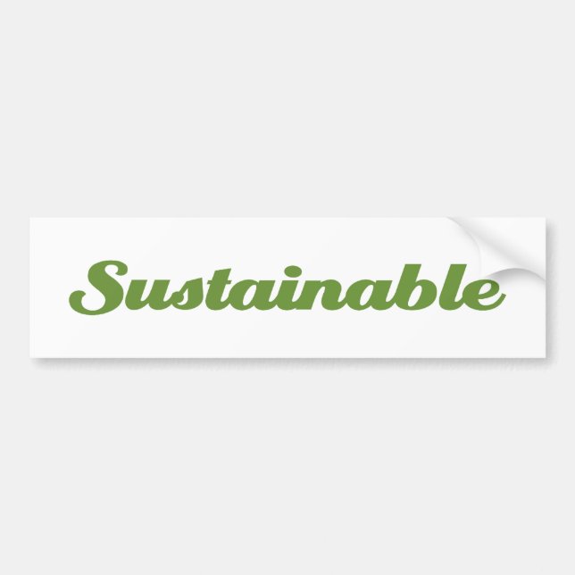 Sustainable Bumper Sticker (Front)