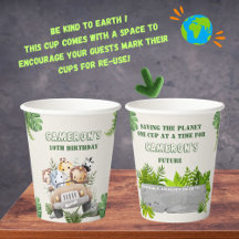 Sustainable Cute Kawaii Green Wild Safari Animals