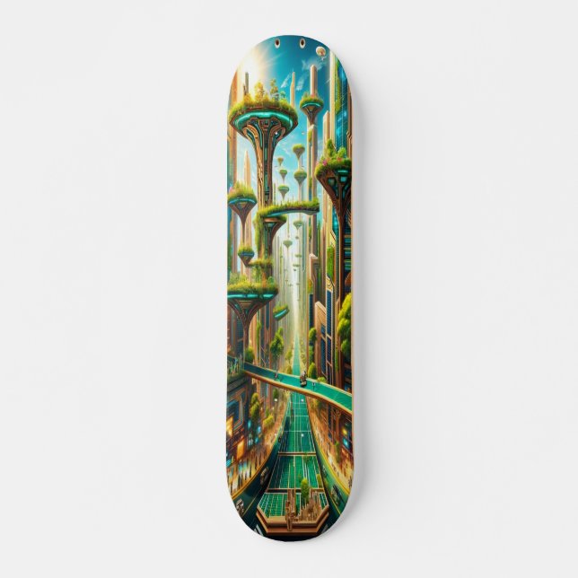 "Sustainable Heights" Skateboard (Front)