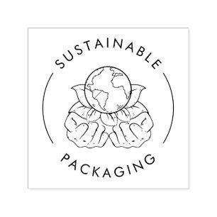 Sustainable Packaging   Ecological Business Self-inking Stamp