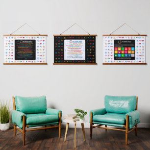Sustainable SDG Decor for Home, Office & Classroom Hanging Tapestry
