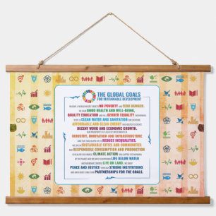 Sustainable SDG Decor for Home, Office & Classroom Hanging Tapestry