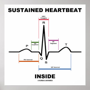 Sustained Heartbeat Inside (Electrocardiogram) Poster