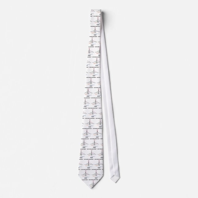 Sustained Heartbeat Inside (Electrocardiogram) Tie (Front)